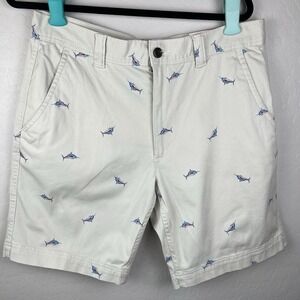 St Johns Bay (2) Men's Shorts Preppy Tropical Print Comfort Stretch Waistband 34